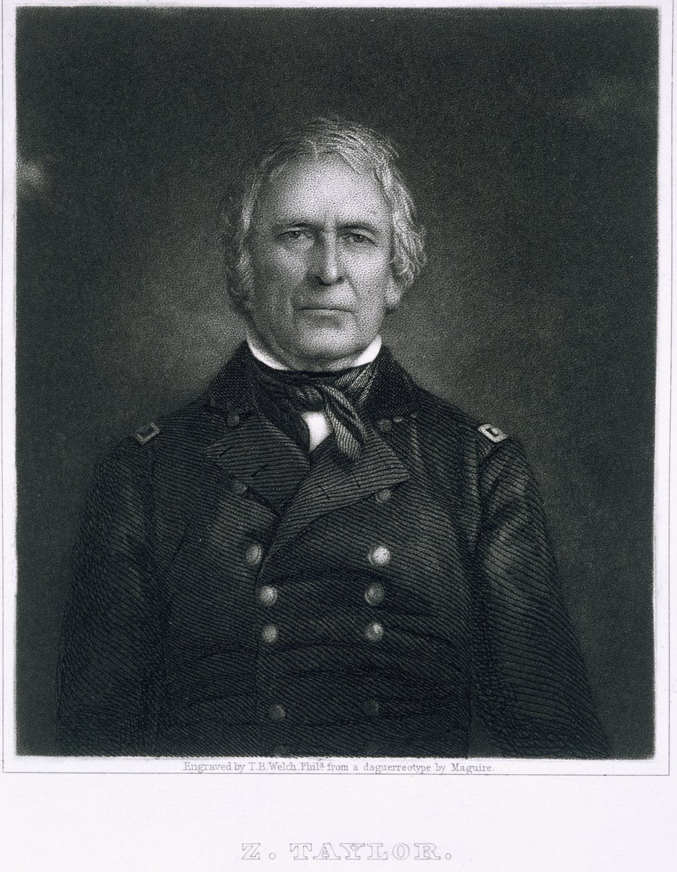 Zachary Taylor, Engraved After a Daguerreotype by Thomas B. Welch by Maguire