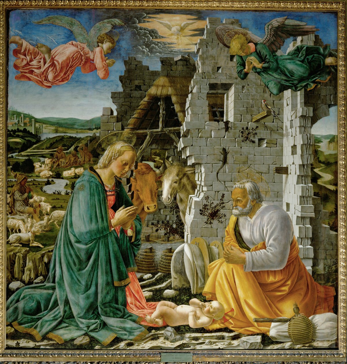 Nativity by Maitre de la Nativite du Louvre