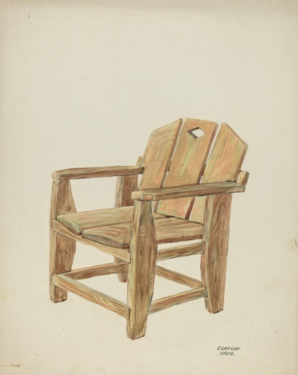 Chair, c. 1938 by Majel G. Claflin