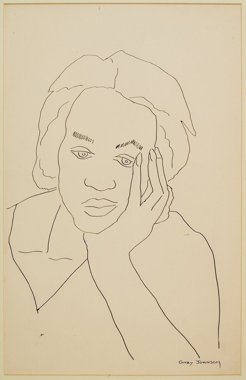 Study of a Girl #2 by Malvin Gray Johnson