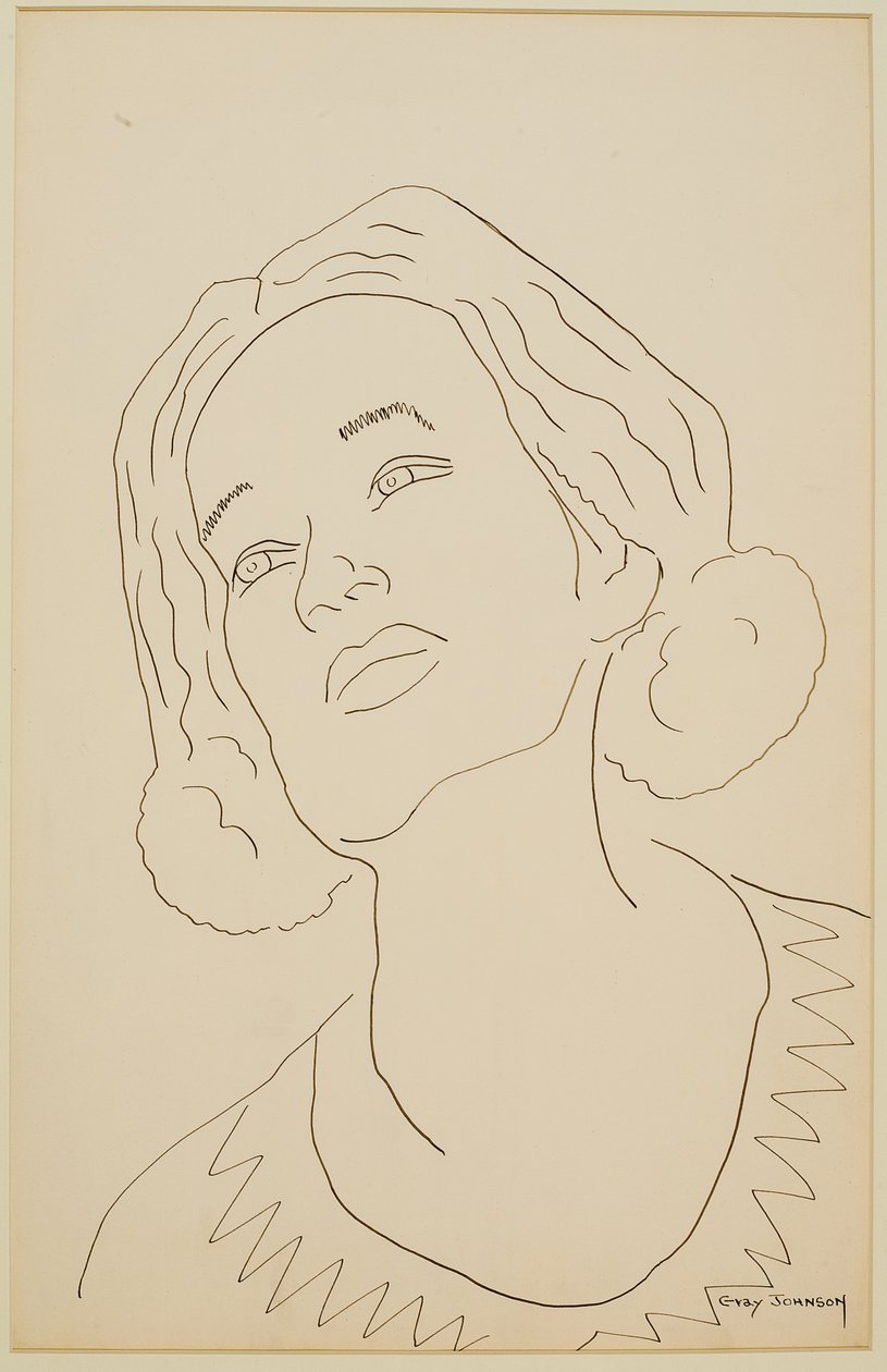 Study of a Girl #3 by Malvin Gray Johnson