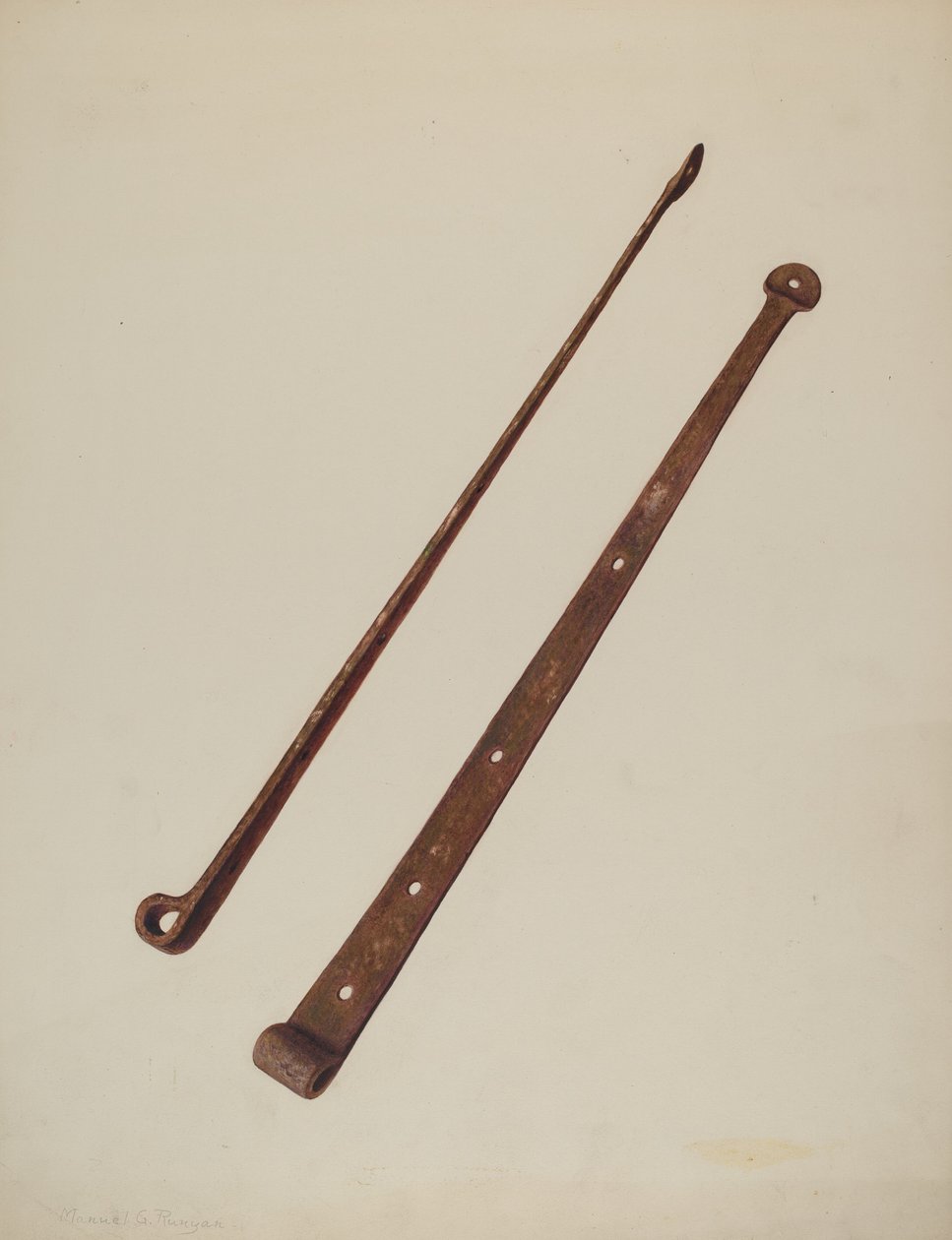 Strap Hinges, c. 1939 by Manuel G. Runyan