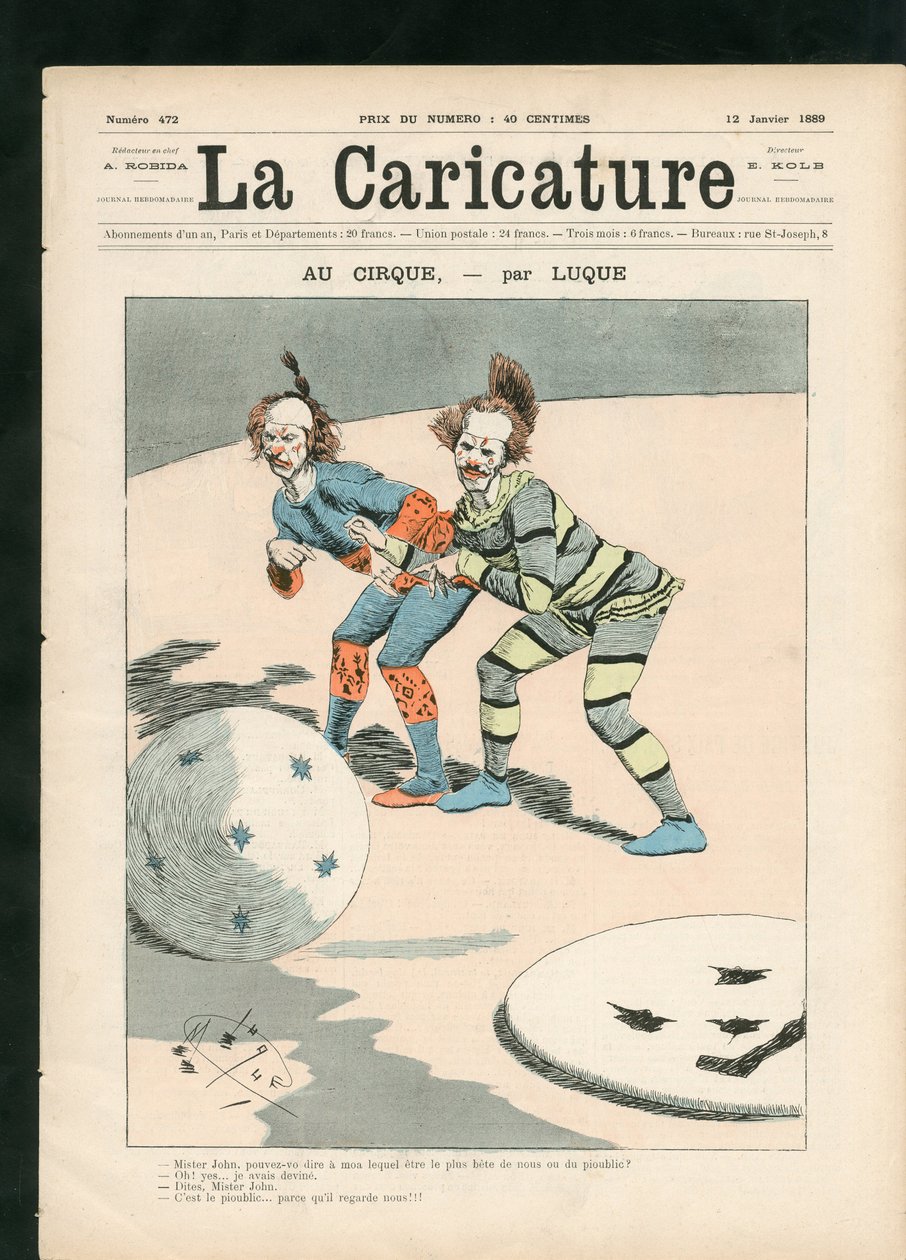 La Caricature (1880) by Manuel Luque