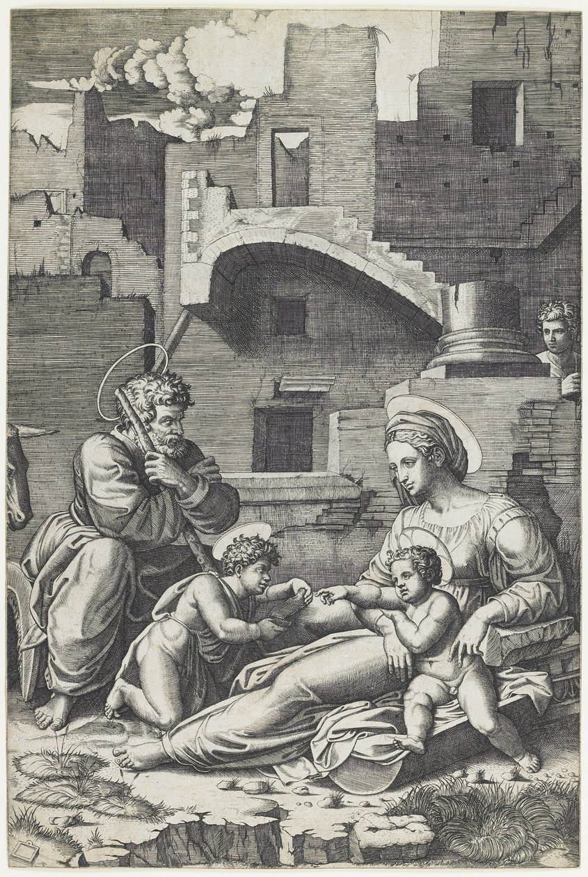 Virgin with the Long Thigh, c. 1520-1525 by Marcantonio Raimondi