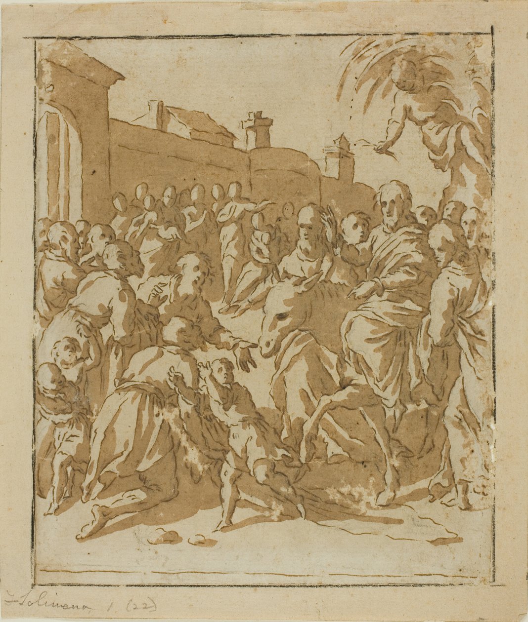 Christ Entering Jerusalem by Marcantonio Bassetti