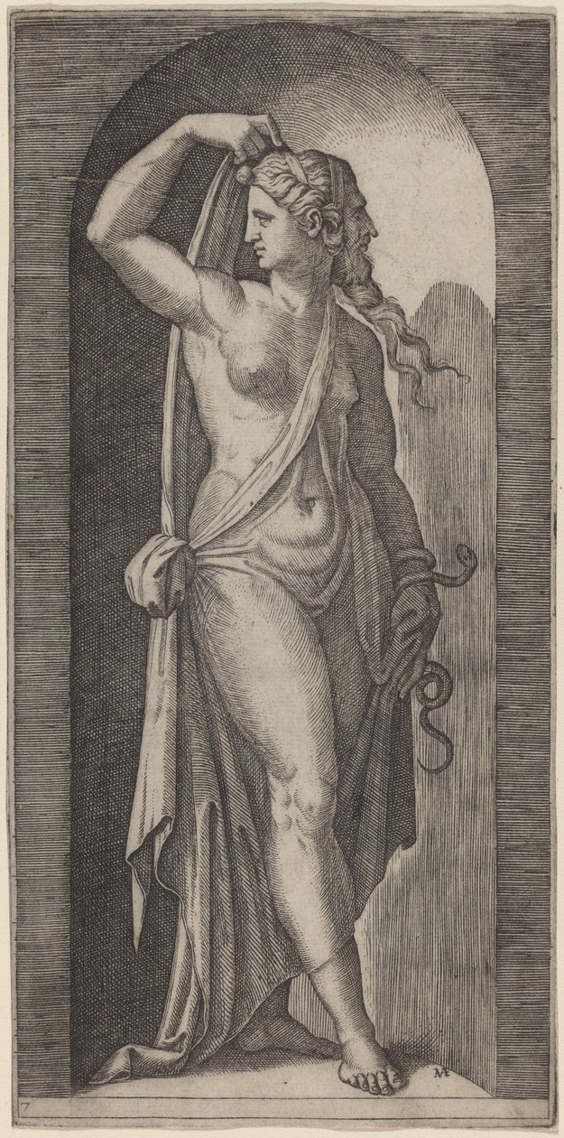 Prudence by Marcantonio Raimondi after Raphael