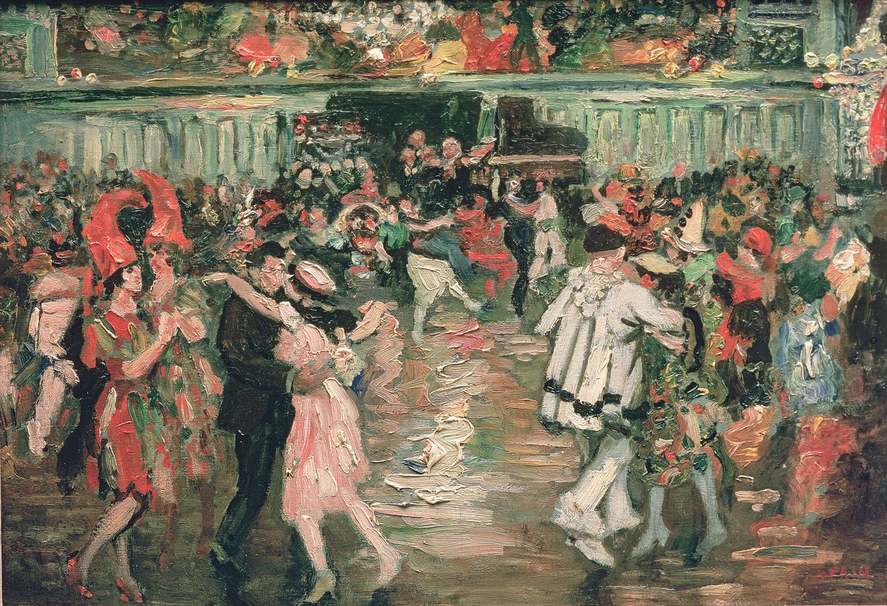 The Ball at the Moulin Rouge by Marcel Leprin