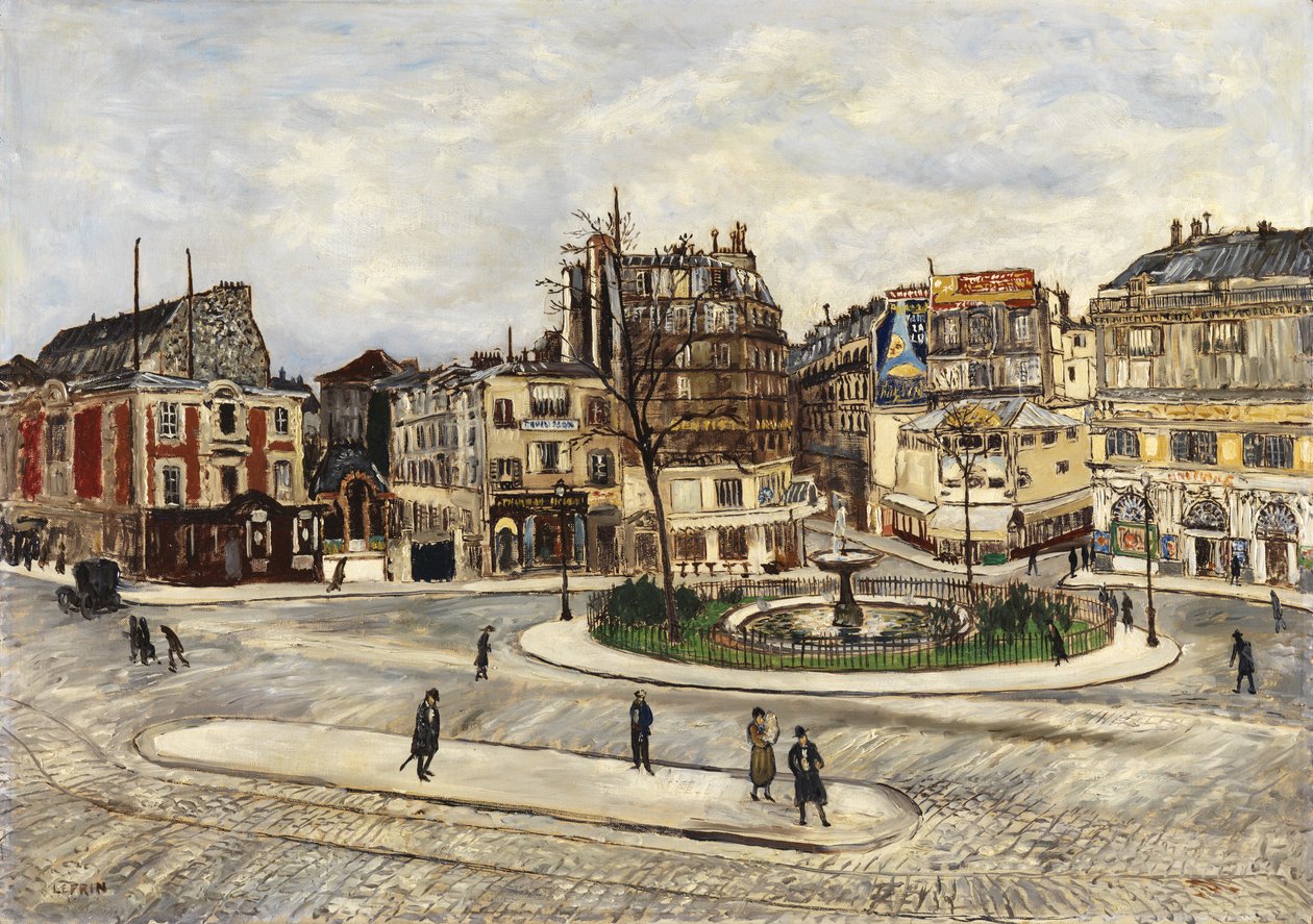La Place Pigalle, c.1924 by Marcel Leprin