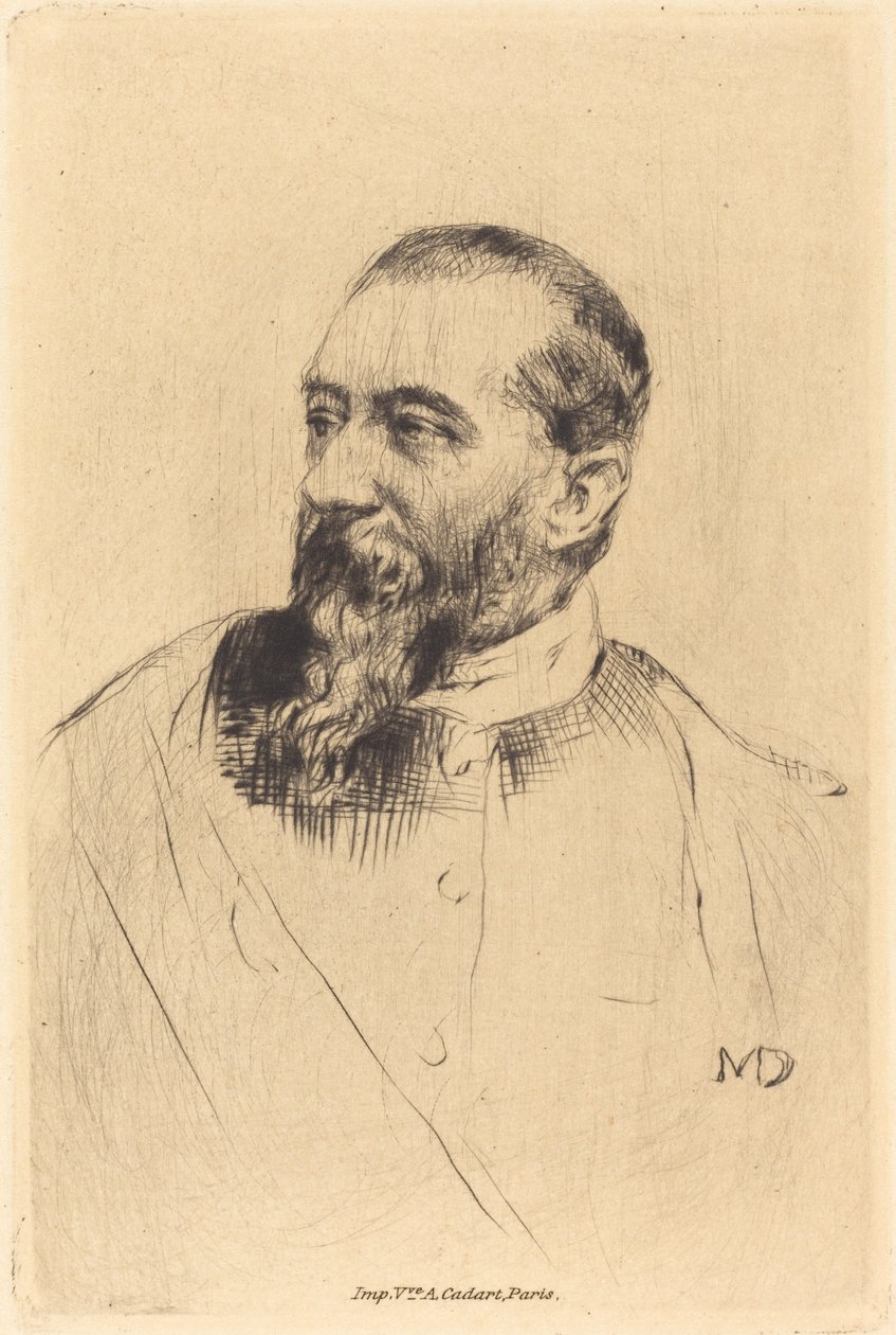 Alphonse Karr by Marcellin Gilbert Desboutin
