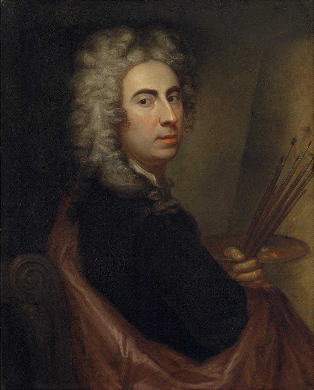 Self Portrait, c.1700 by Marcellus or Marcel Lauron