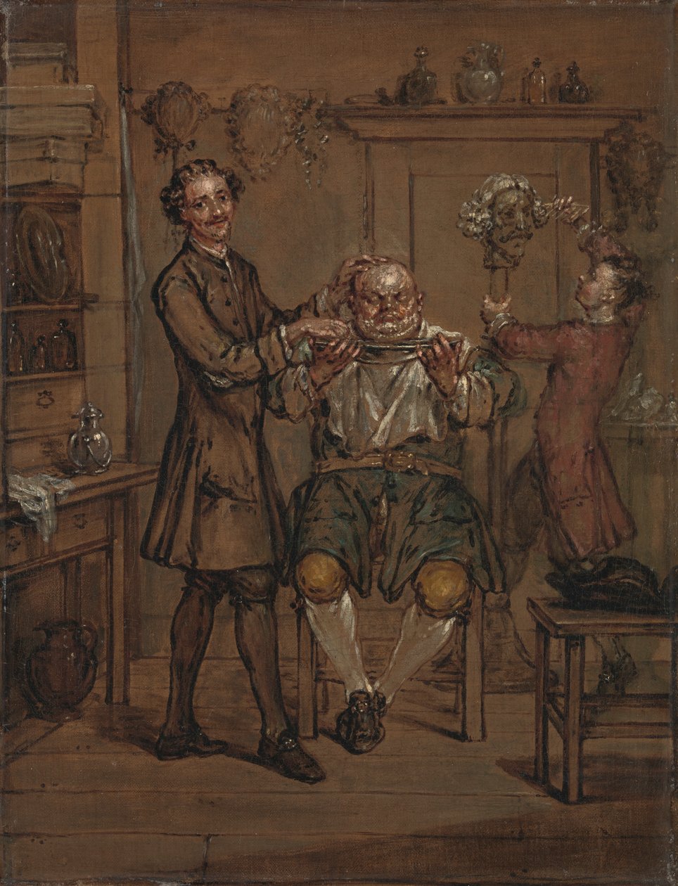 The Barber by Marcellus Laroon the Younger