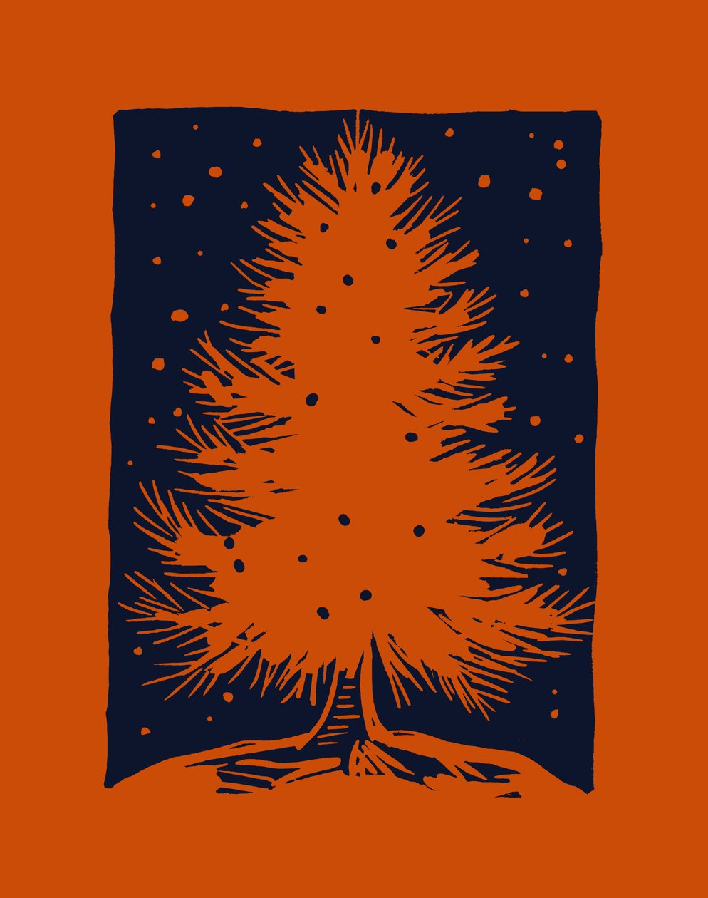 Red Christmas tree by Marco Campedelli
