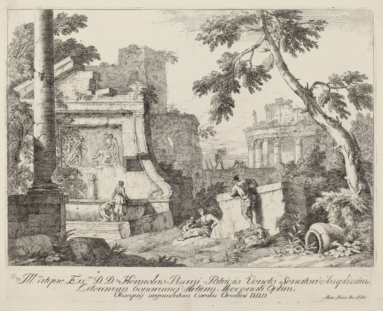 Landscape with Ruins by Marco Ricci