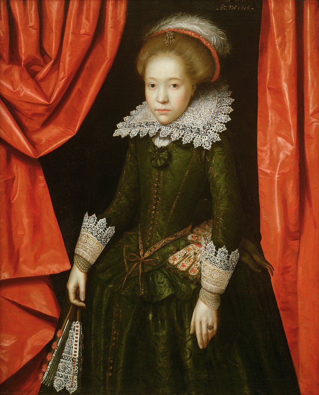 Portrait of a Girl of the de Ligne Family by Marcus Gheeraerts