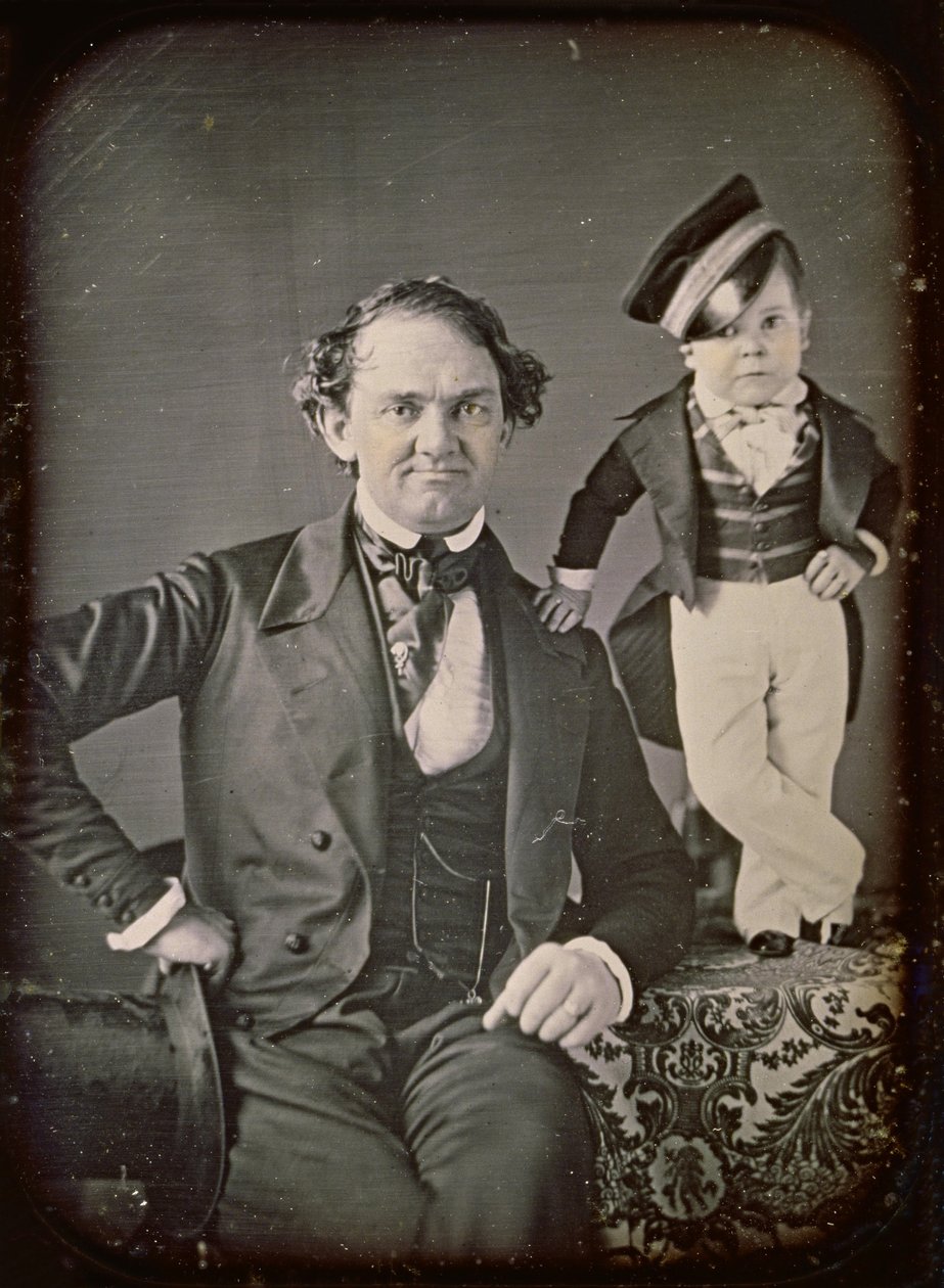 P.T. Barnum and General Tom Thumb by Marcus Aurelius Root