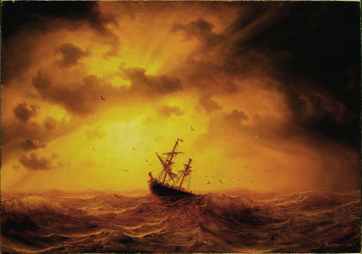 Storm at Sea by Marcus Larson