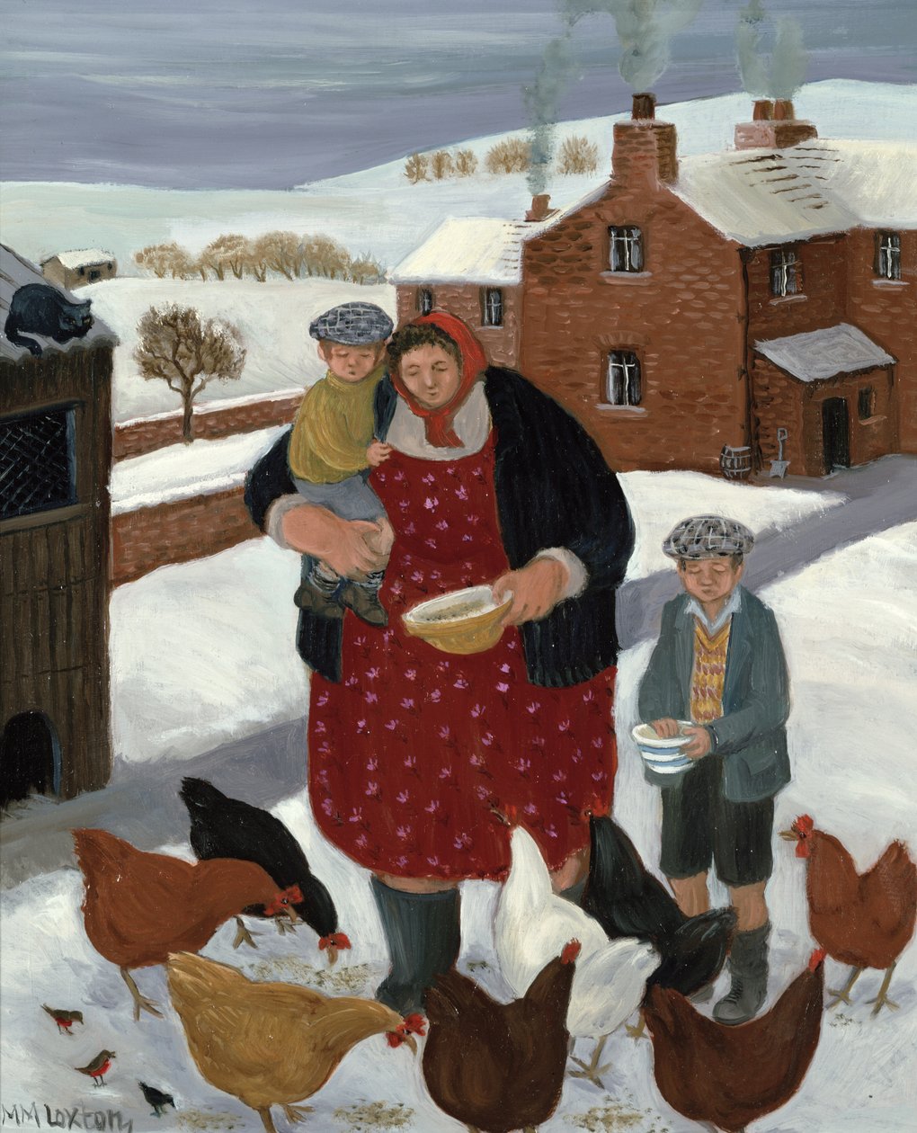 Backyard in Winter by Margaret Loxton