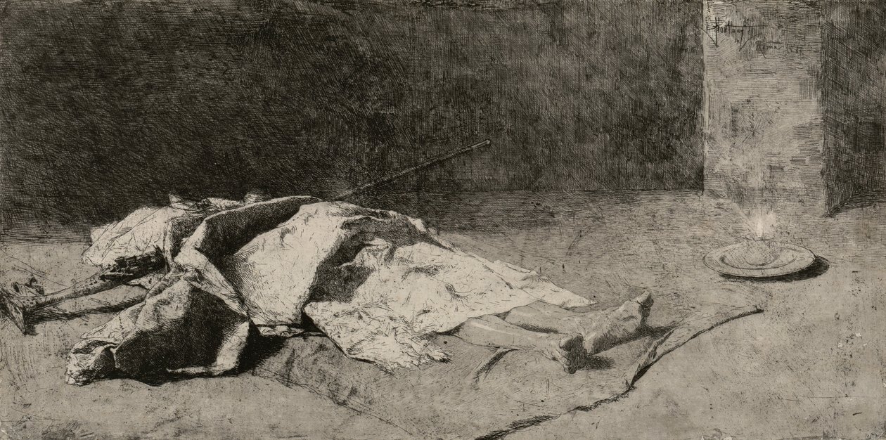 Dead Kabyle by Marià Fortuny
