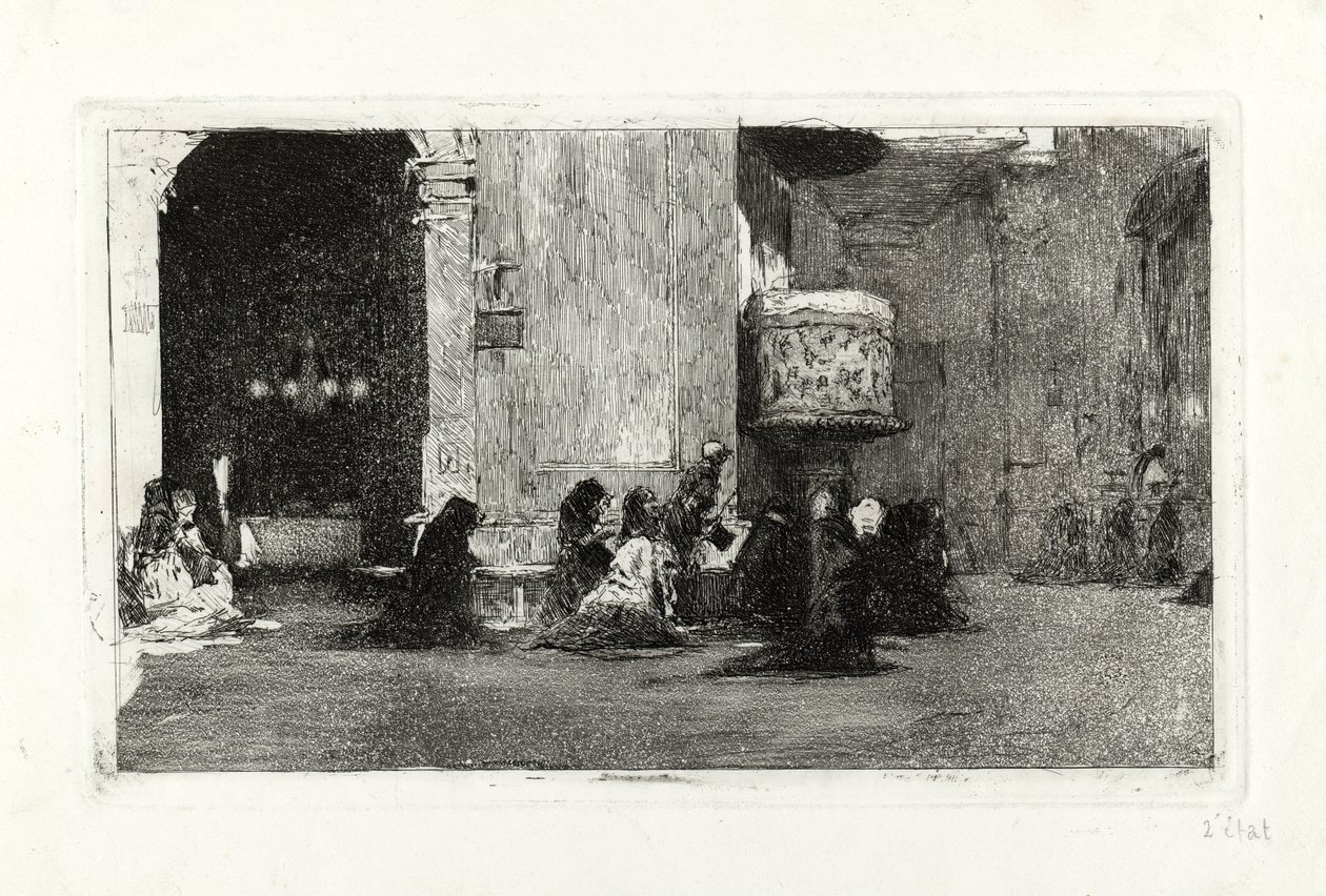 Interior of the Church of Sant Josep by Marià Fortuny