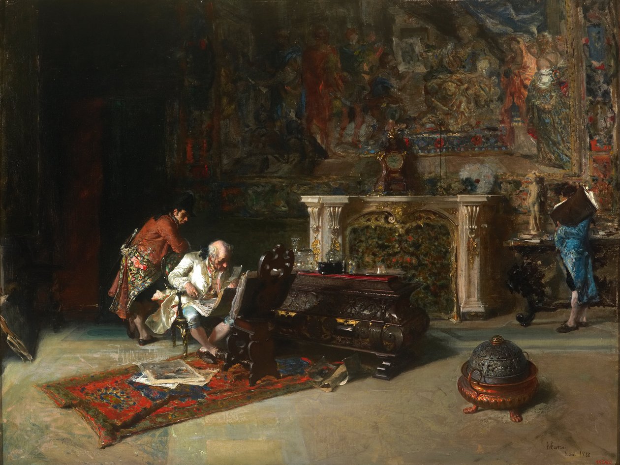 The Print Collector by Marià Fortuny Marsal