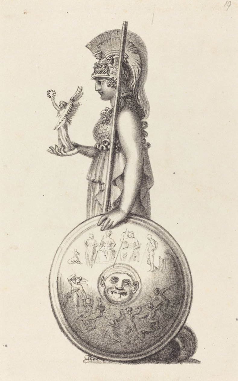 Minerva, by Phidias by Maria Denman after John Flaxman