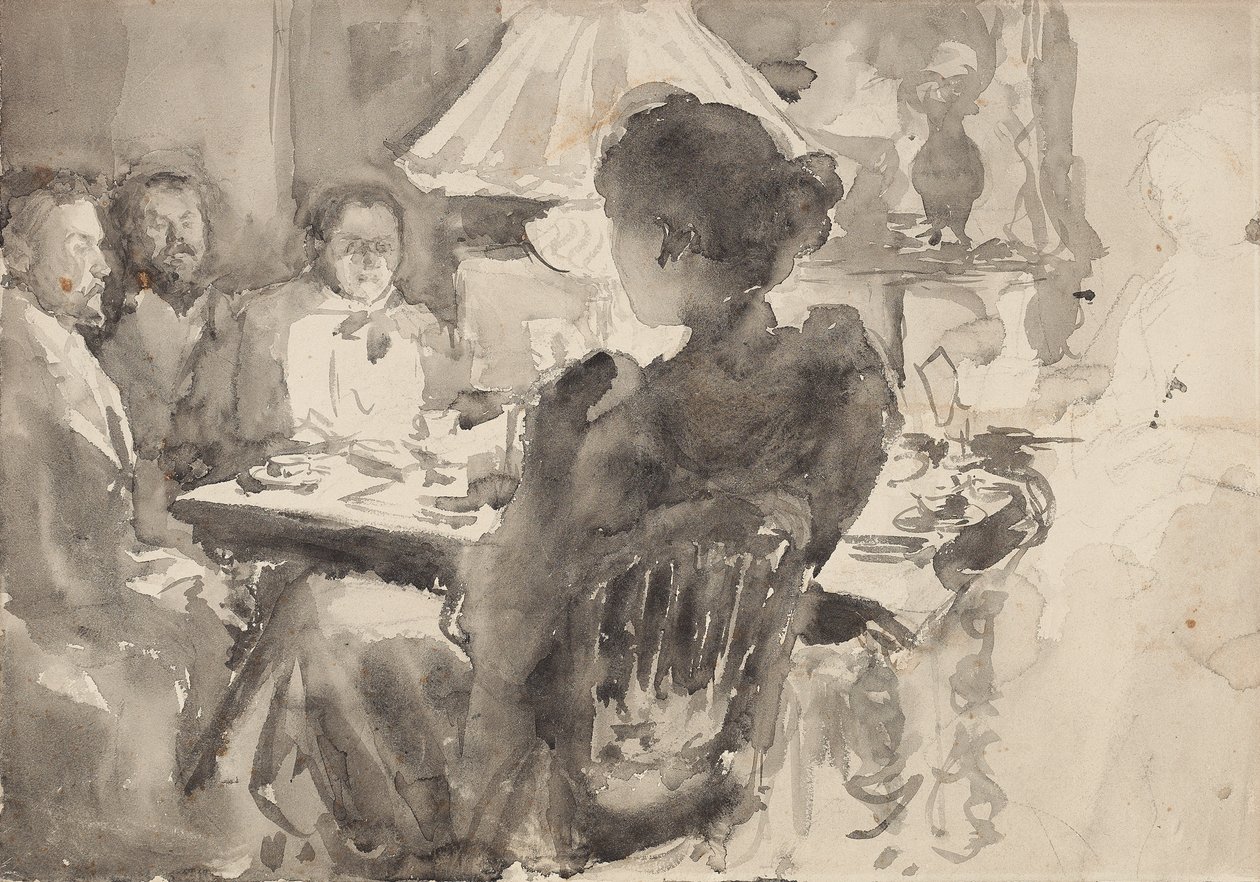 After Dinner Conversation by Maria Yakunchikova