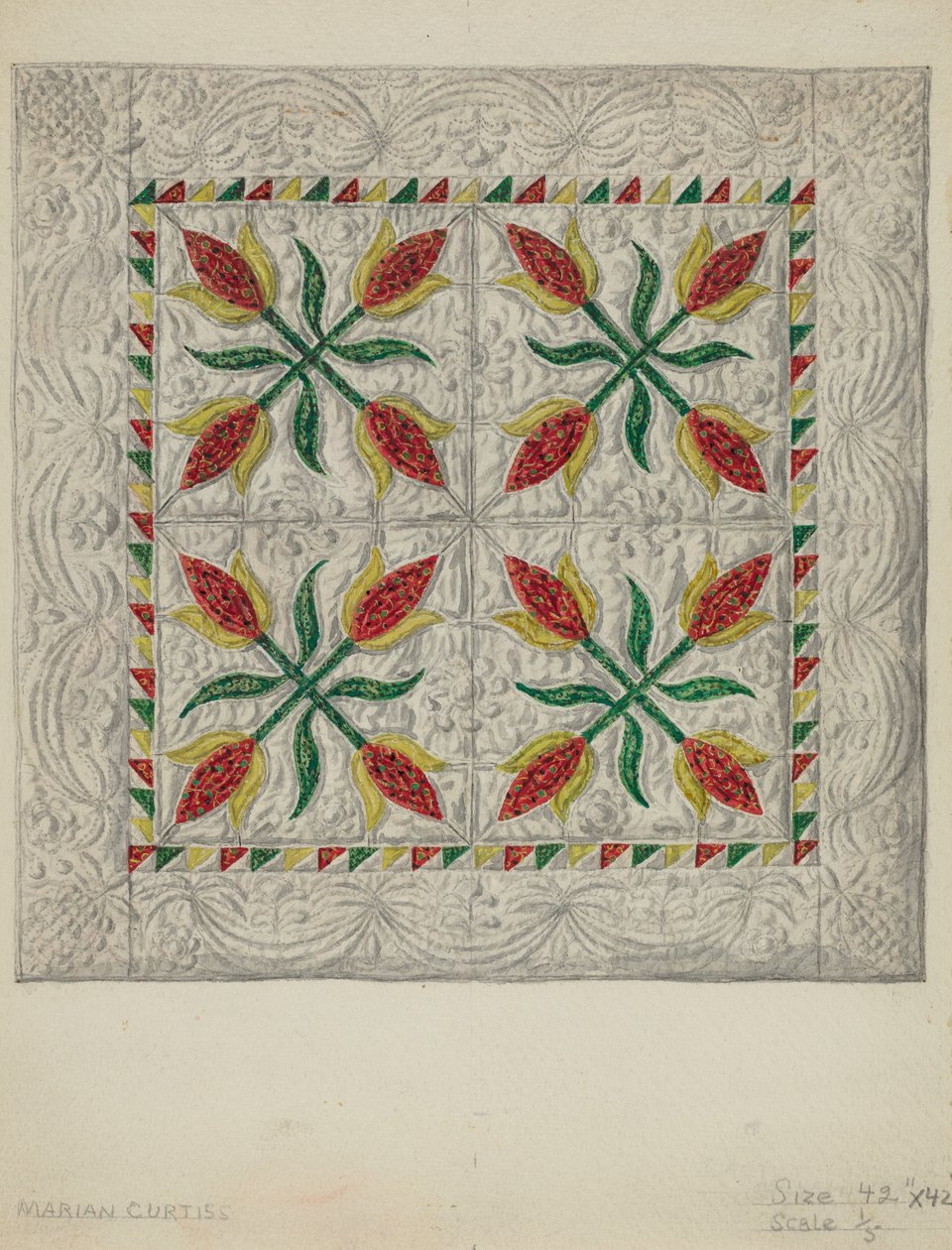Crib Coverlet by Marian Curtis Foster