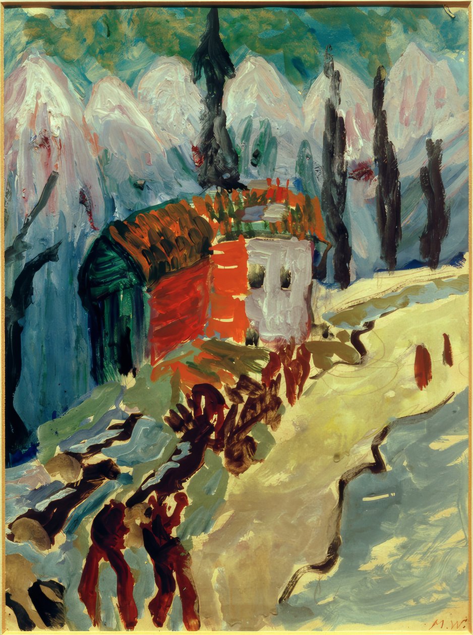 Timber Transport in the Mountains by Marianne von Werefkin