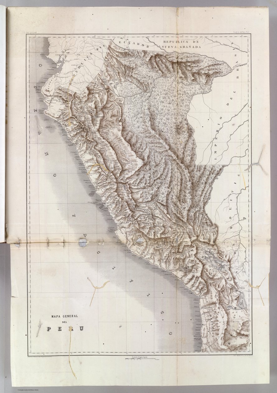 General Map of Peru, 1865 by Mariano Felipe Paz Soldan