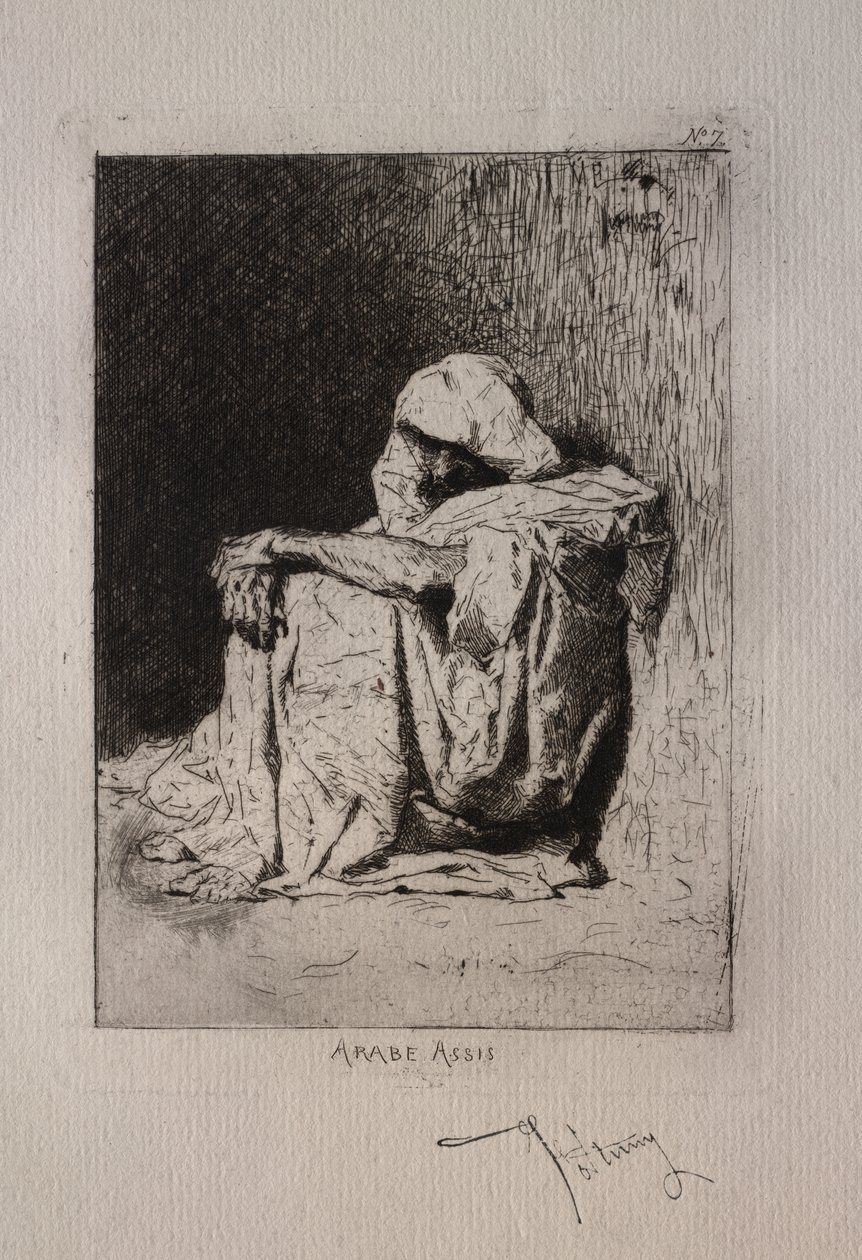 Seated Arab by Mariano Fortuny y Marsal
