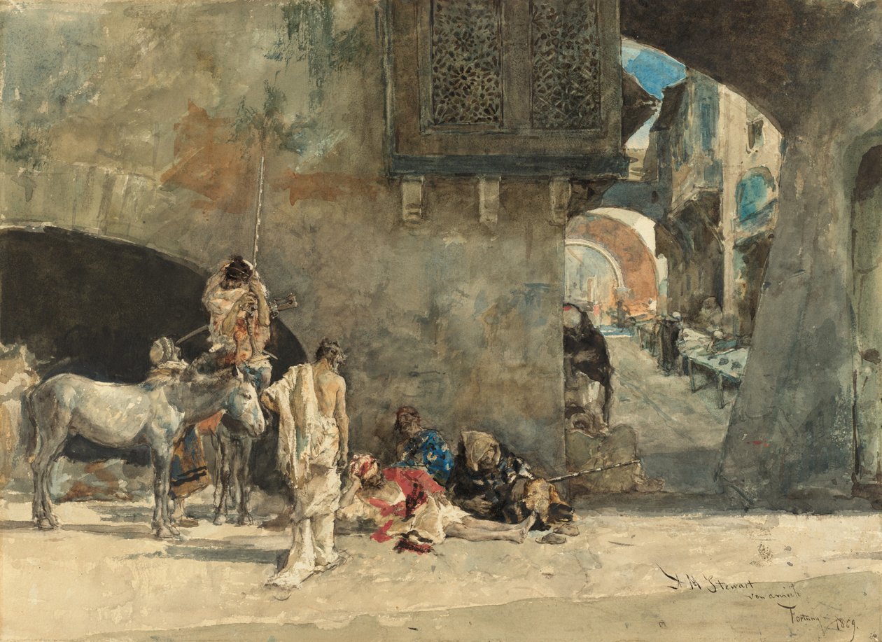 A Street in Tangiers by Marià Fortuny