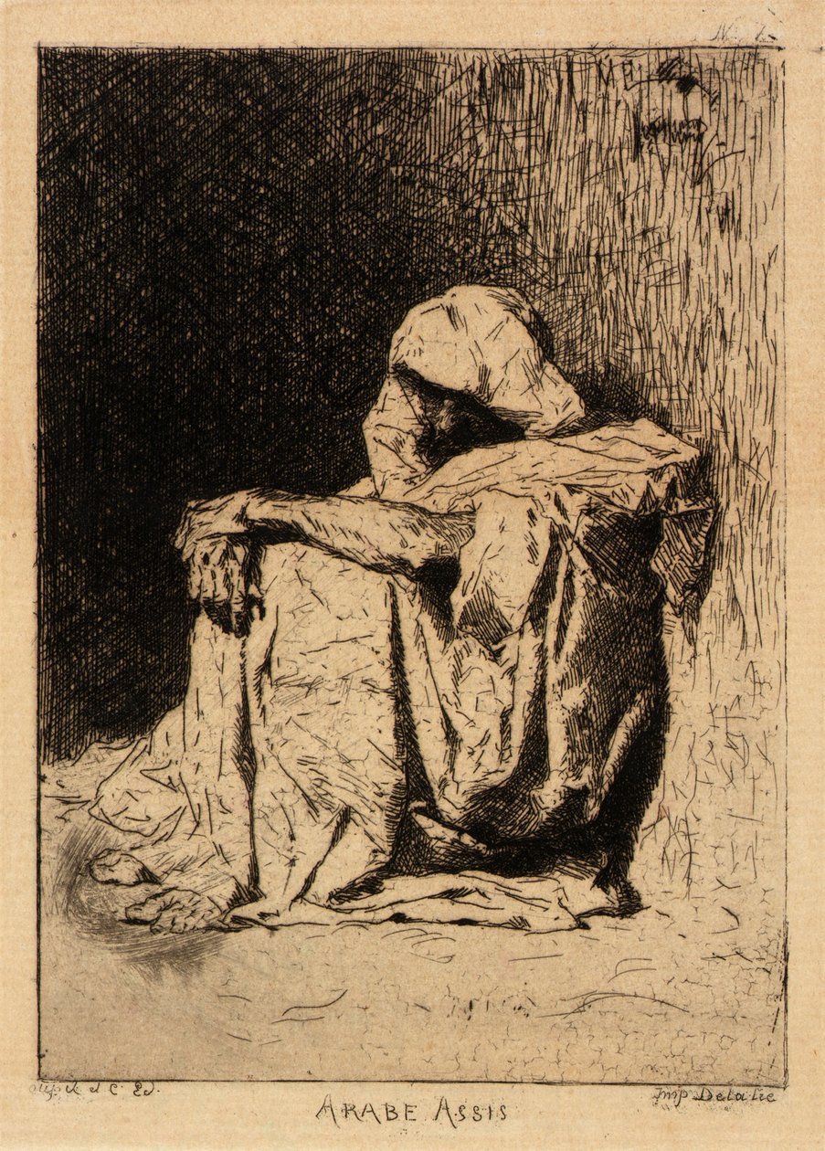 Seated Arab by Mariano Fortuny y Carbó