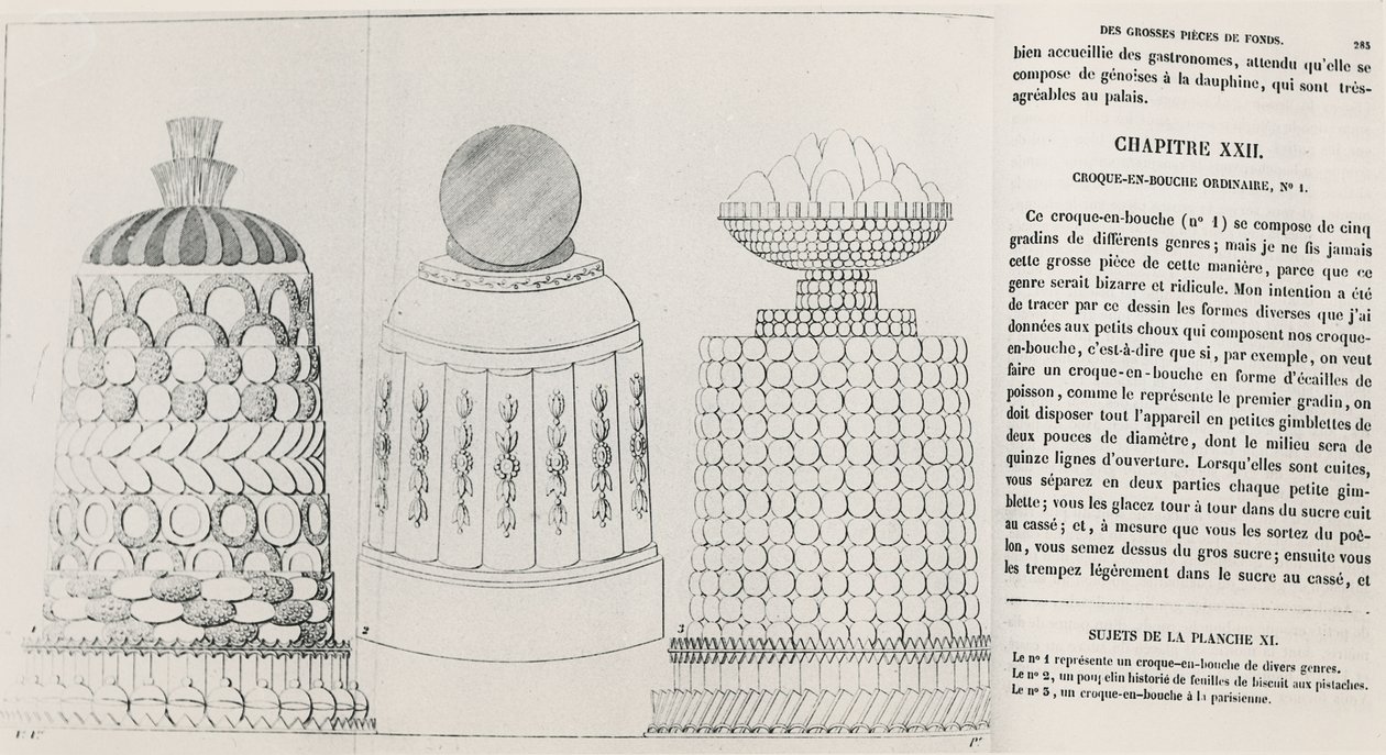 Croquembouche Designs by Marie Antoine Careme