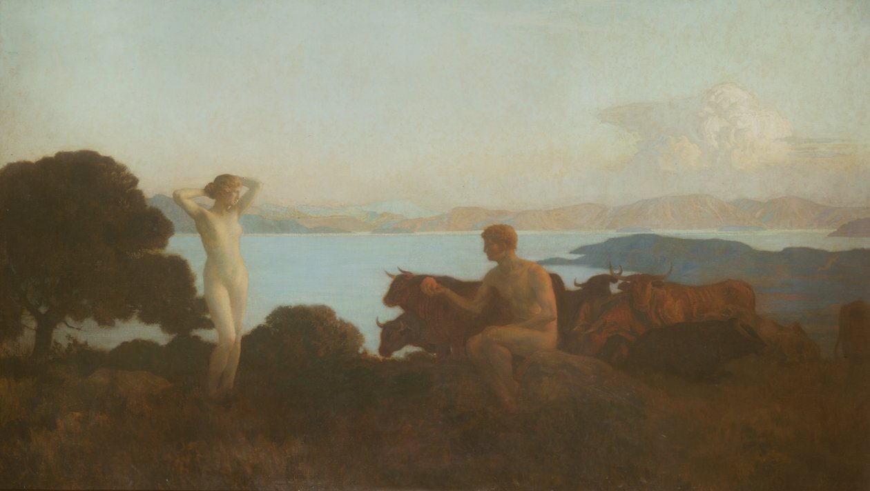 The Judgement of Paris by Marie Auguste Emile Rene Menard