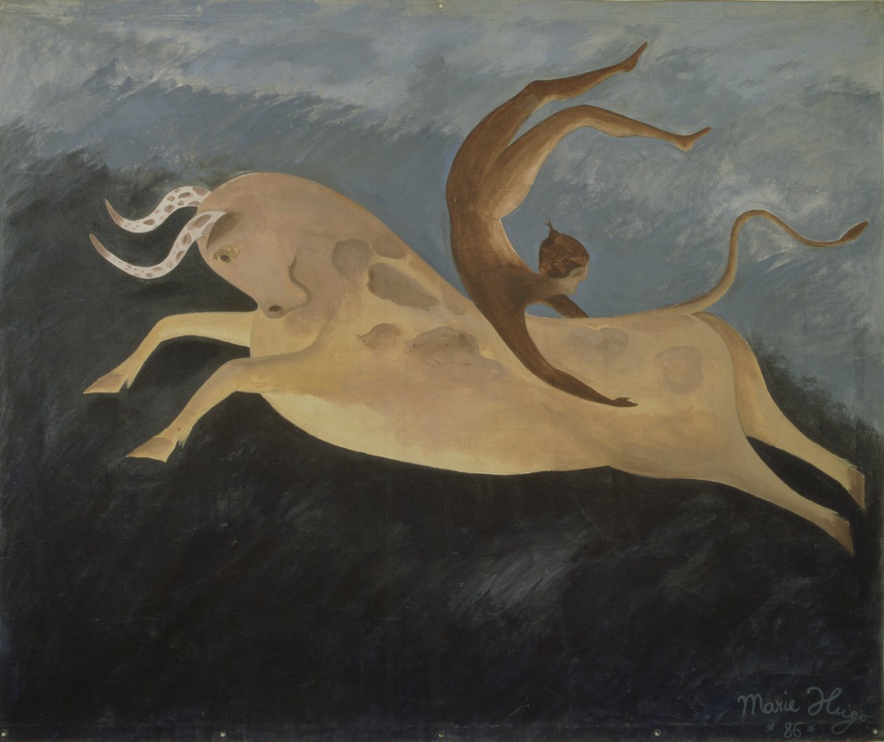 Bull with Cretan Dancer, 1987 by Marie Hugo