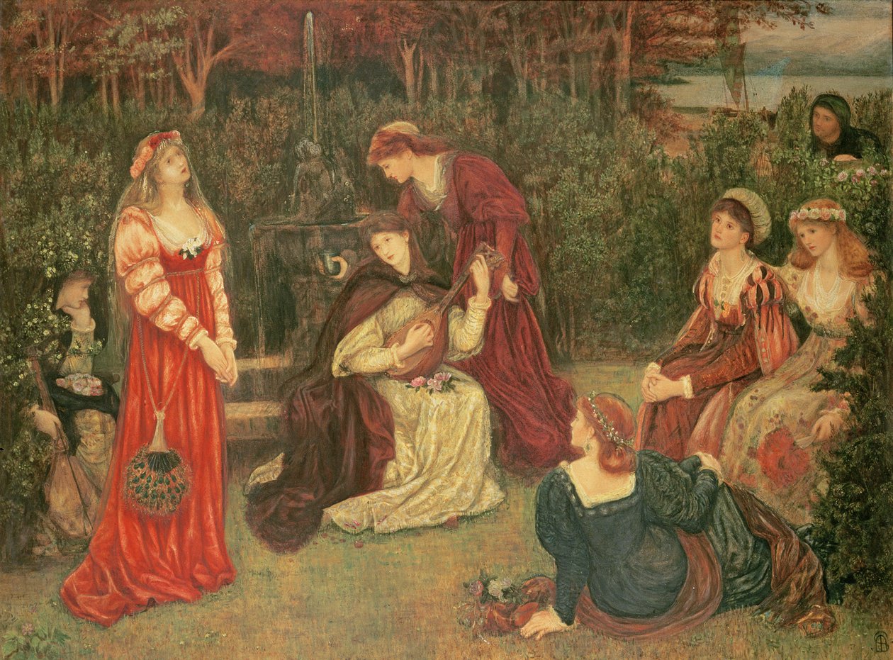 Fiammetta Singing by Marie Spartali Stillman