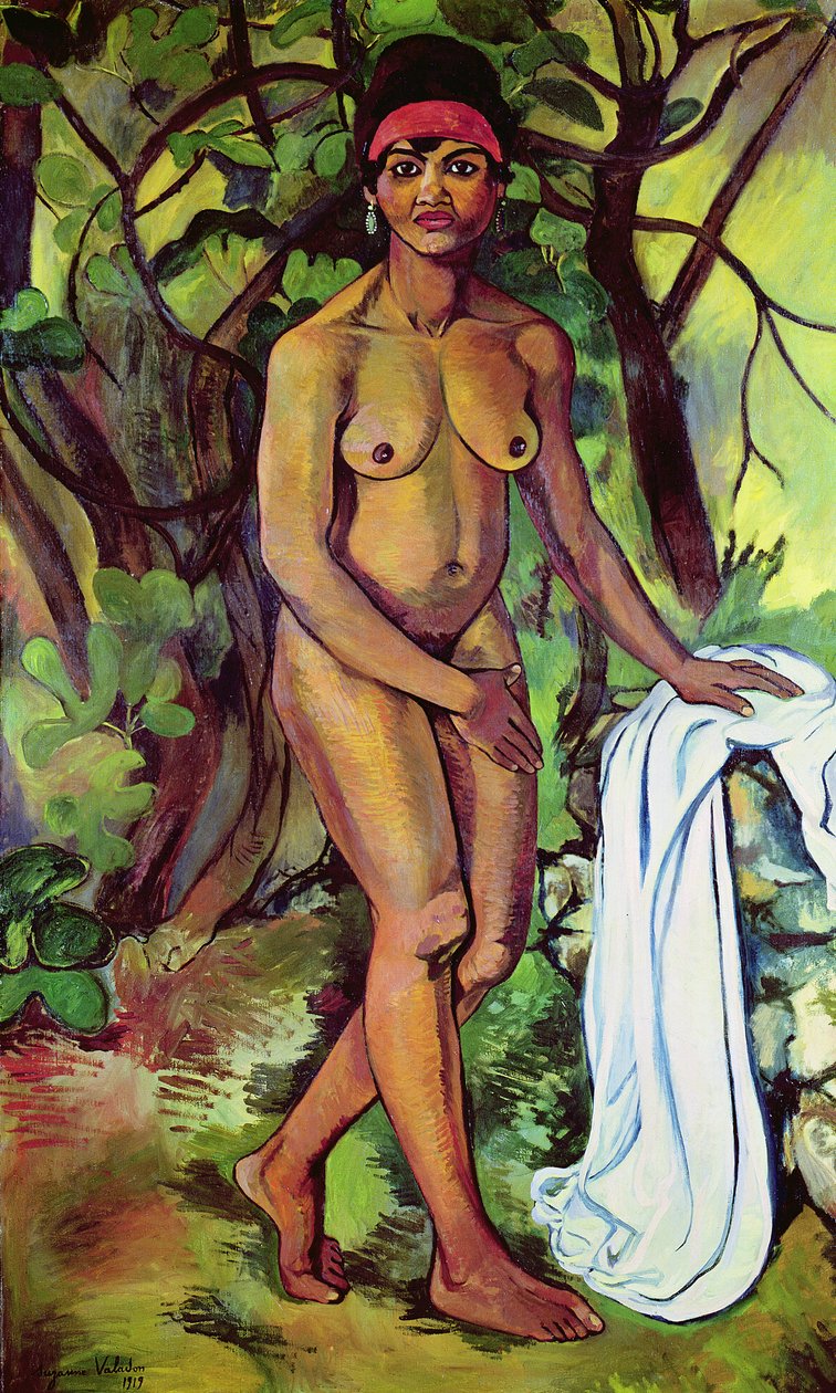 Nude Black Woman by Marie Clementine (Suzanne) Valadon