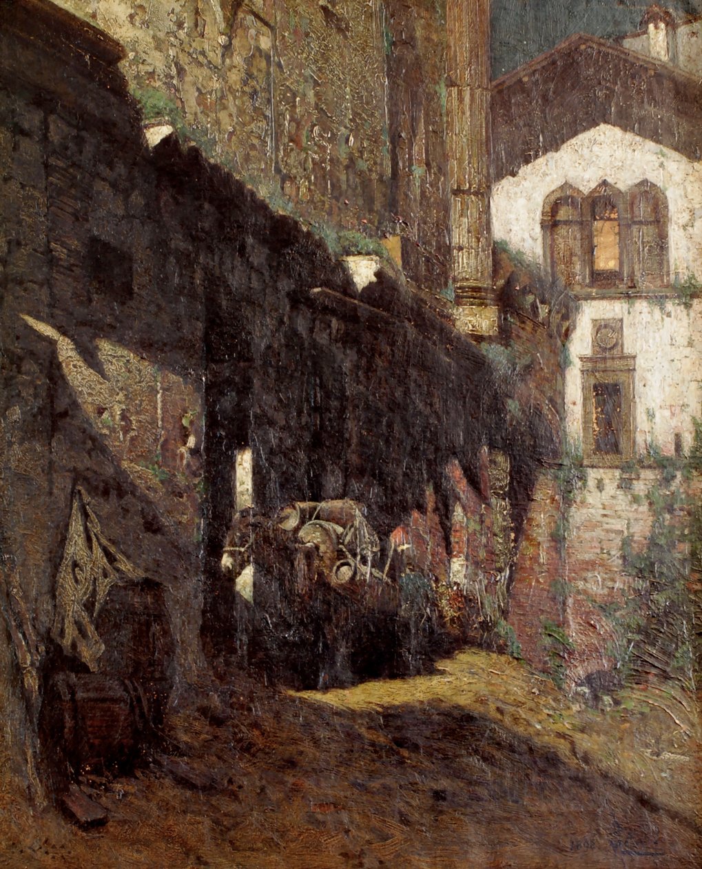 The Wet and Rotten Remains of the Temple of Apollo at Terracina by Mario de Maria