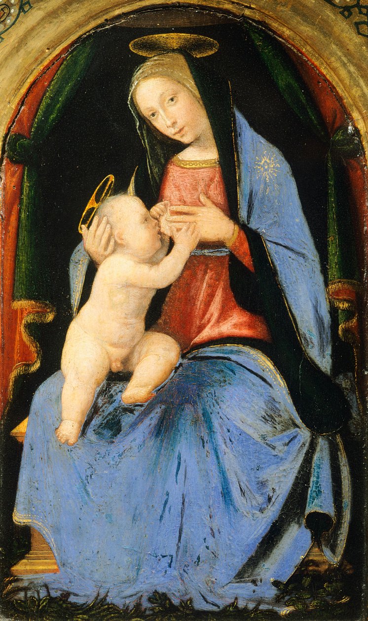 Madonna and Child by Mariotto Albertinelli by Mariotto Albertinelli