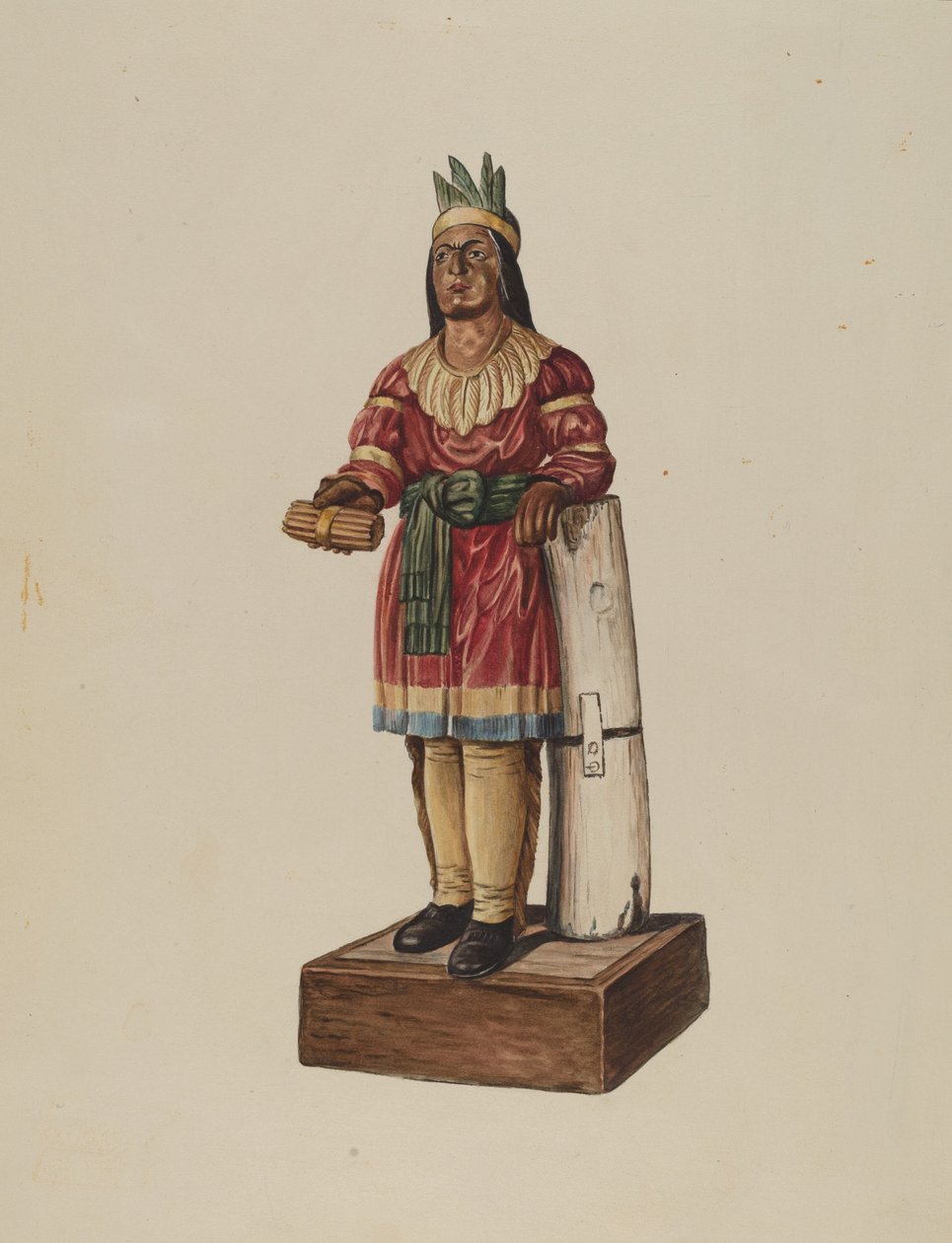 Cigar Store Indian by Marius Hansen