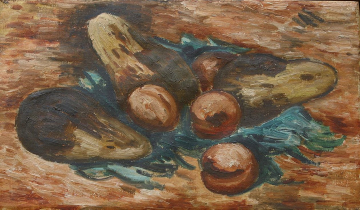 Eggplants and Pomegranates by Marsden Hartley