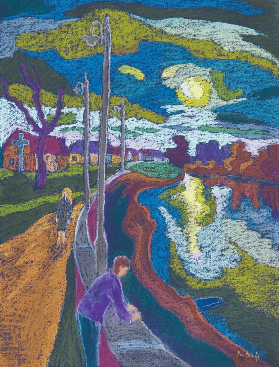 Encounter by Setting Sun, 2008 by Marta Martonfi Benke