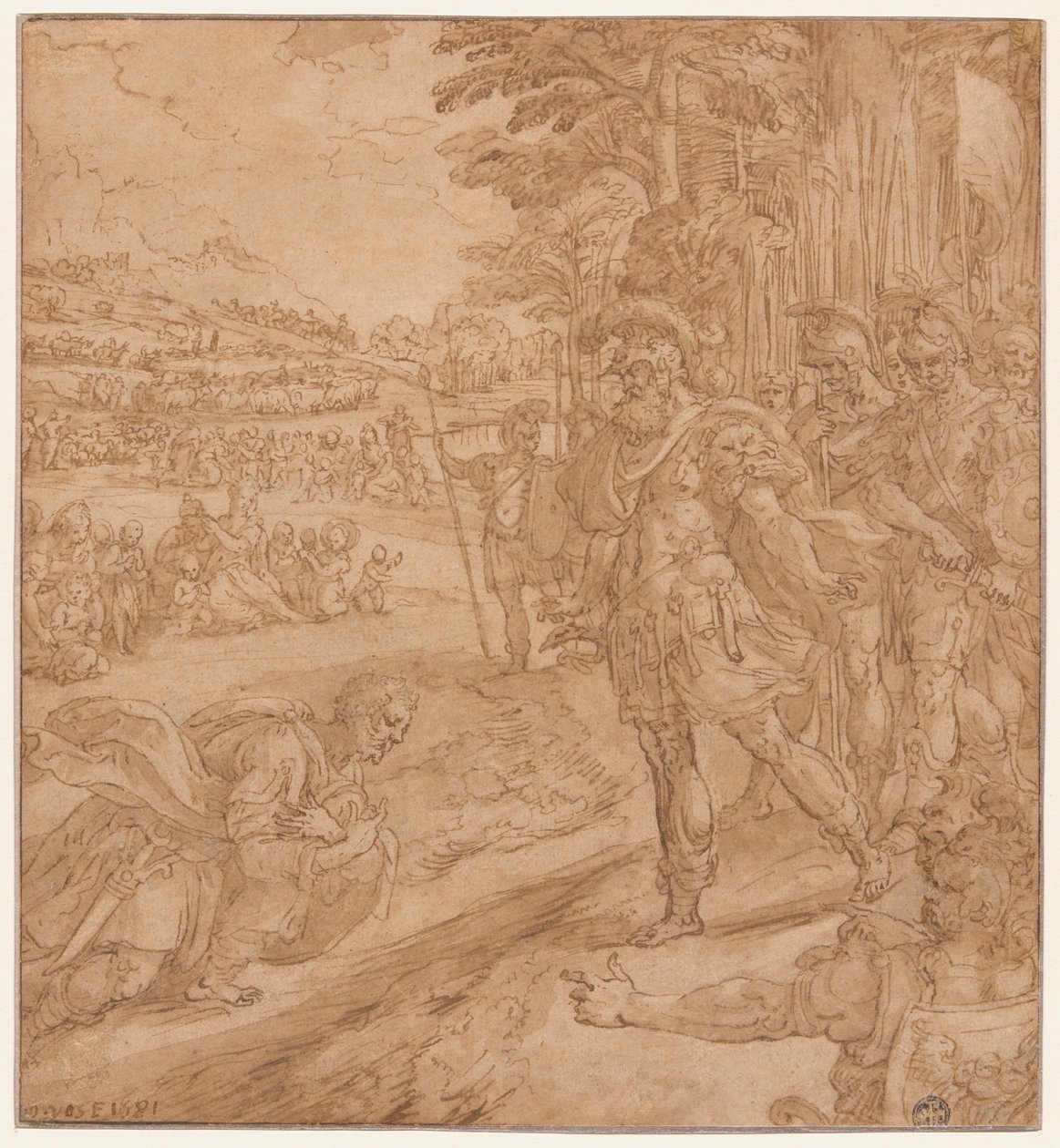 The Reconciliation of Jacob and Esau by Marten de Vos