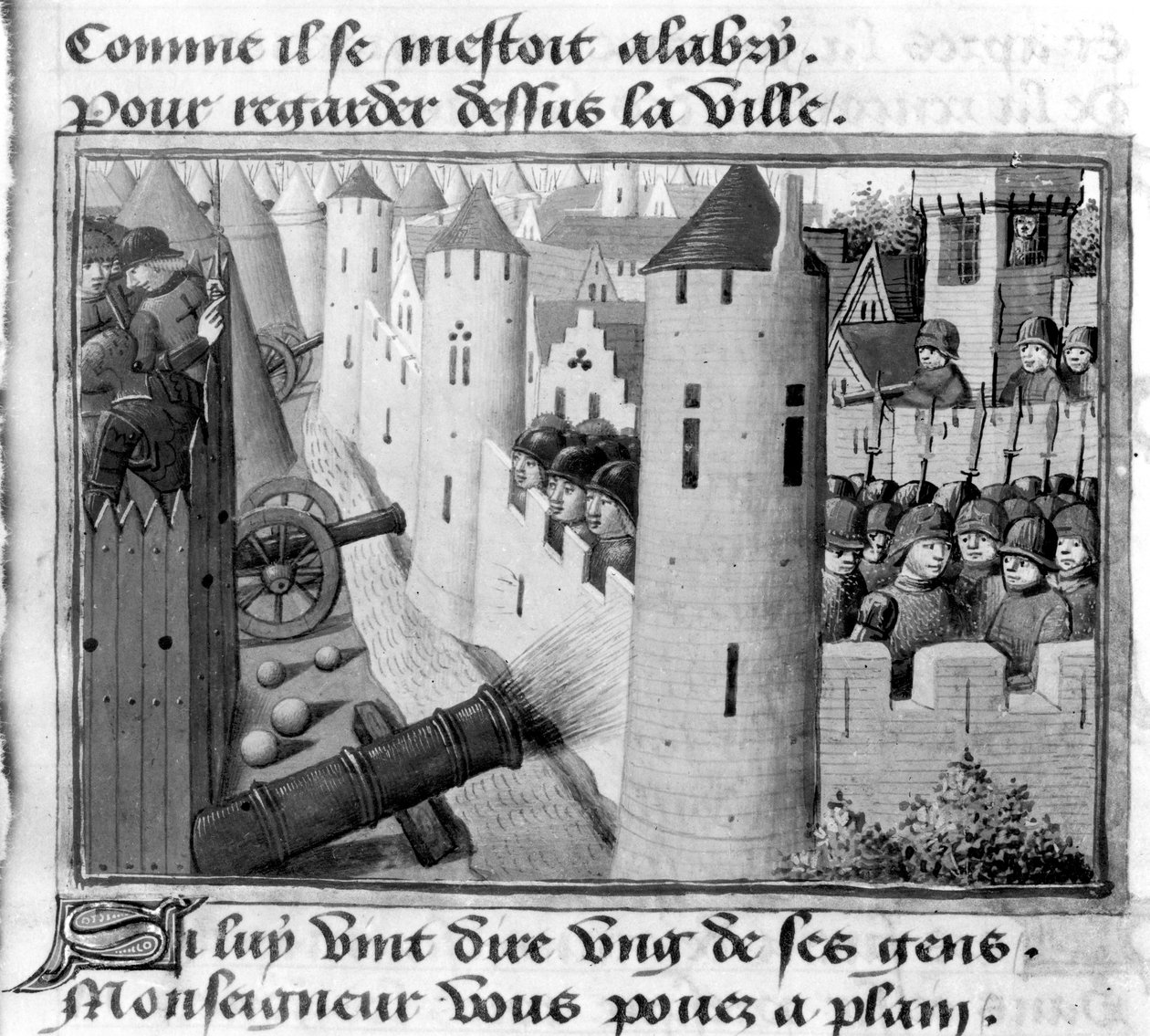 The Siege of Orleans, from the Vigils of Charles VII, c.1484 by Martial de Paris