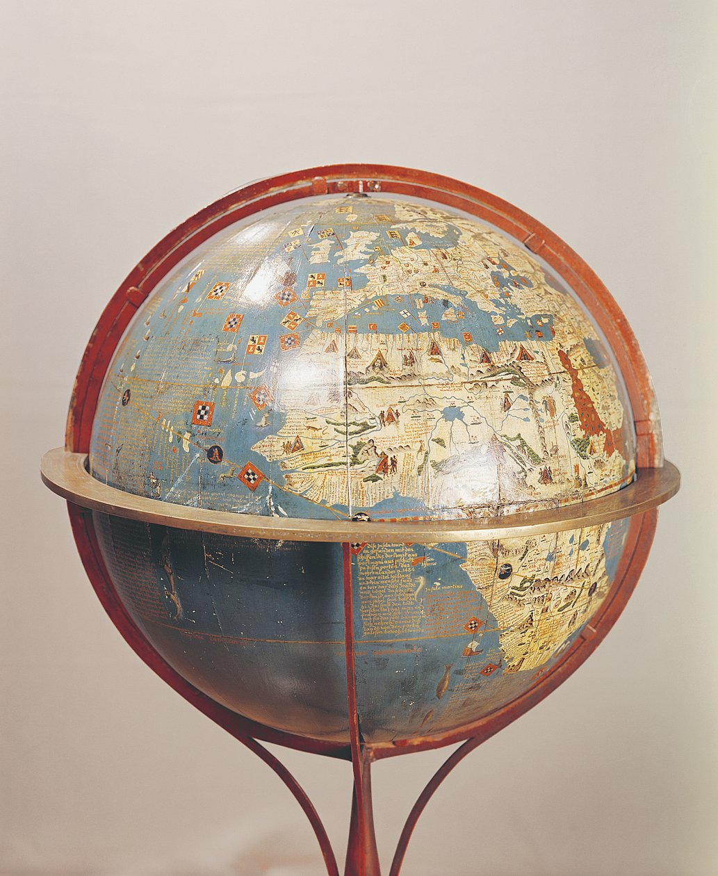 Terrestrial Globe, Showing the Indian Ocean, Made in Nuremberg, 1492 (detail) by Martin Behaim