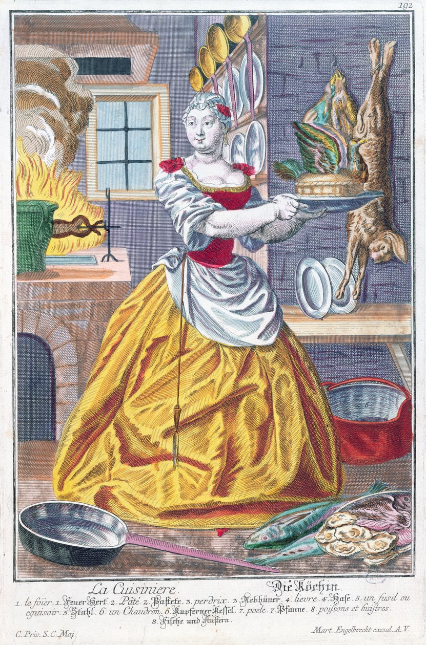 The Cook, c.1735 by Martin Engelbrecht