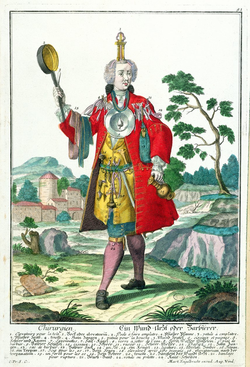 The Surgeon, c.1735 by Martin Engelbrecht