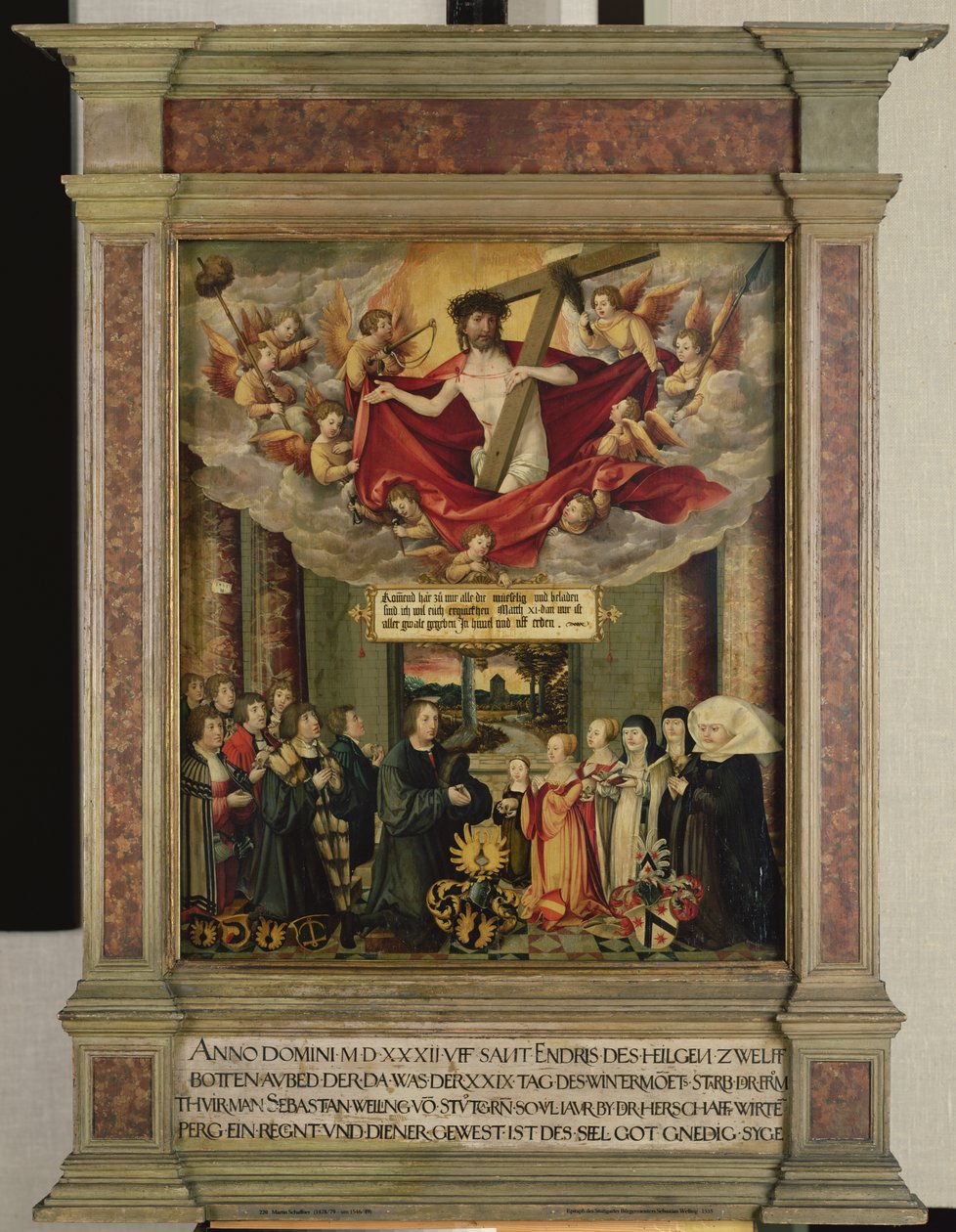 Panel from the Tomb of Sebastian Welling, Stuttgart Burgermeister by Martin Schaffner