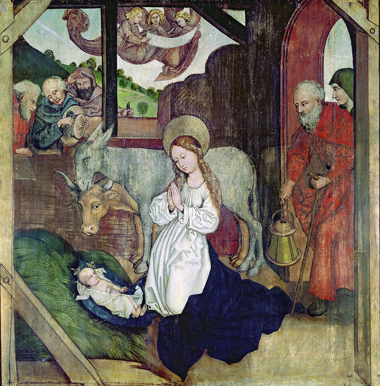 The Nativity, from the Altarpiece of the Dominicans, c.1470-80 by Martin Schongauer