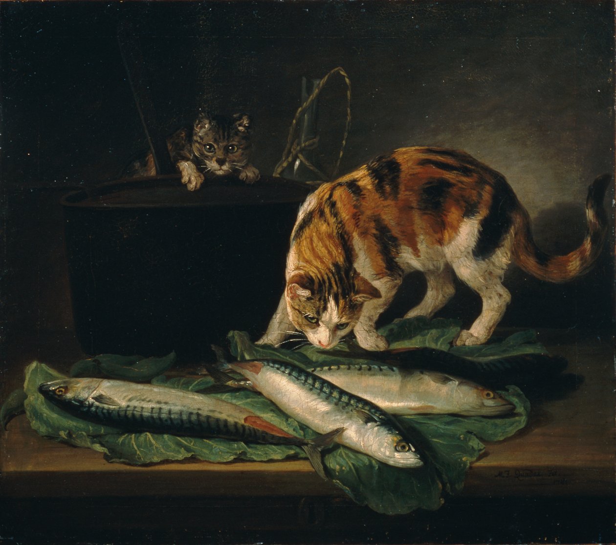 Cats and Fish by Martin Ferdinand Quadal